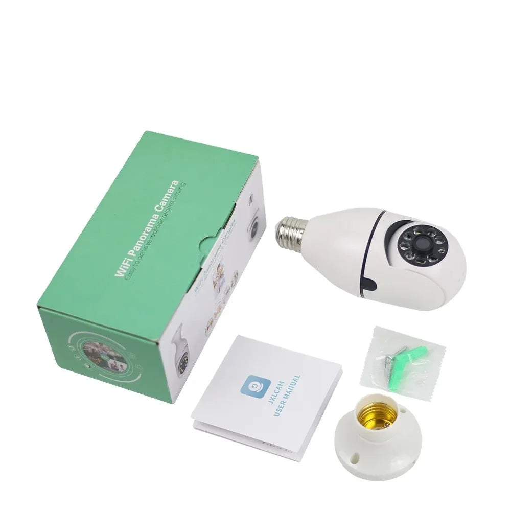 Factory 1080P HD Home Smart Wireless Surveillance Light Bulb Camera Wifi IP Camera P2P Wireless 360 Degree PTZ Light Blub Camera