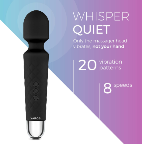 Handheld Wireless Deep Tissue Body Massager black