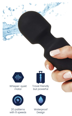 Handheld Wireless Deep Tissue Body Massager black