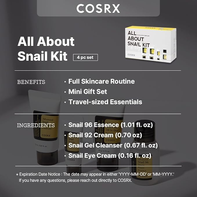 COSRX Snail Kit کے بارے میں سب کچھ