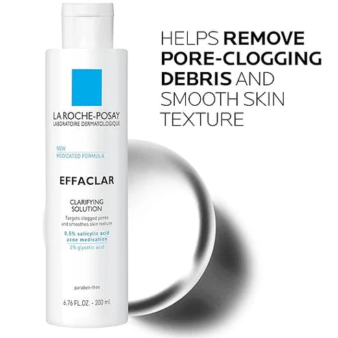 La Roche-Posay Effaclar Clarifying Solution Acne Toner with Salicylic Acid, 6. 76 Fl۔ اوز