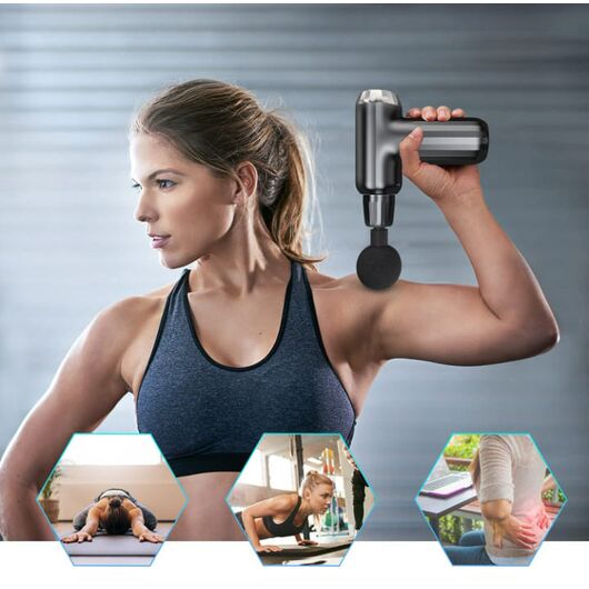 Muscle Massage Gun with 4 Heads FH - 820 - DWS MART