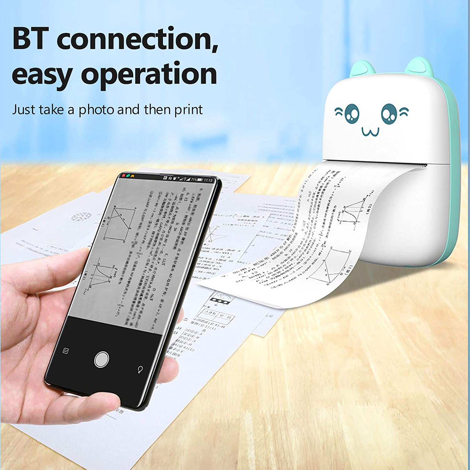 Portable Mini Pocket Printer BT Thermal Printer - DWS MART