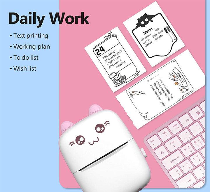 Portable Mini Pocket Printer BT Thermal Printer - DWS MART